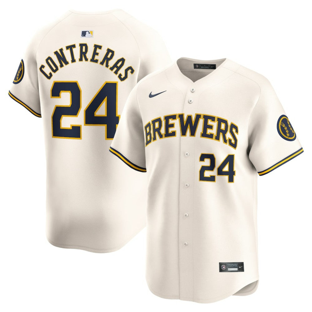 William Contreras Milwaukee Brewers Nike Home Limited Player Jersey - MLB