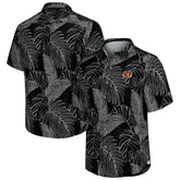 Cincinnati Bengals Sport Vine Line Button-Down Shirt Black | Tommy Bahama