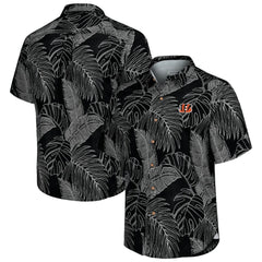 Cincinnati Bengals Sport Vine Line Button-Down Shirt Black | Tommy Bahama