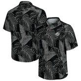 Miami Dolphins Sport Vine Line Button-Down Shirt Black | Tommy Bahama