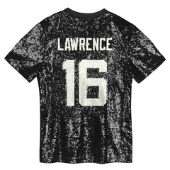 Trevor Lawrence Jacksonville Jaguars Girls Youth Sequin V-Neck Fashion Jersey Black | NFL