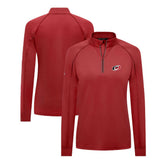 Carolina Hurricanes Levelwear Women's Kinetic Insignia Core Quarter-Zip Pullover Top - Red - NHL