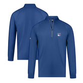 New York Rangers Levelwear Theory Insignia Core Quarter-Zip Pullover Top - Blue - NHL
