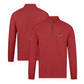 Chicago Blackhawks Levelwear Theory Insignia Core Quarter-Zip Pullover Top - Red - NHL