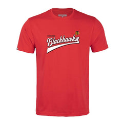 Chicago Blackhawks Levelwear Richmond Retro Script T-Shirt - Red - NHL