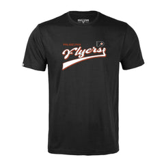 Philadelphia Flyers Levelwear Richmond Retro Script T-Shirt - Black - NHL