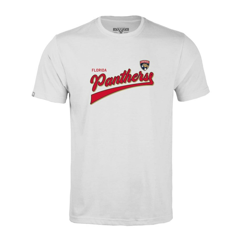 Florida Panthers Levelwear Richmond Retro Script T-Shirt - White - NHL