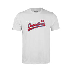 Montreal Canadiens Levelwear Youth Little Richmond Retro Script T-Shirt - White - NHL