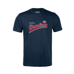 Montreal Canadiens Levelwear Youth Little Richmond Retro Script T-Shirt - Navy - NHL