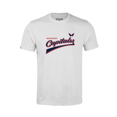Washington Capitals Levelwear Youth Little Richmond Retro Script T-Shirt - White - NHL