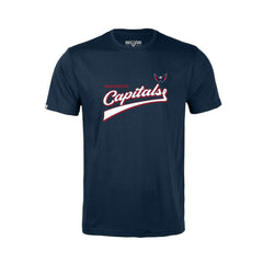Washington Capitals Levelwear Youth Little Richmond Retro Script T-Shirt - Navy - NHL