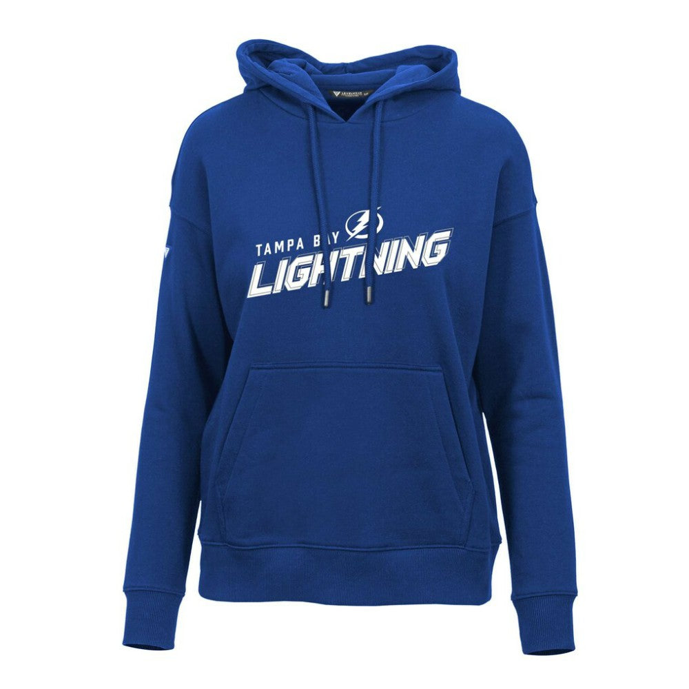 Tampa Bay Lightning Levelwear Women's Adorn Premier 2.0 Fleece Pullover Hoodie - Blue - NHL