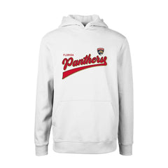 Florida Panthers Levelwear Youth Podium Retro Script Fleece Pullover Hoodie - White - NHL