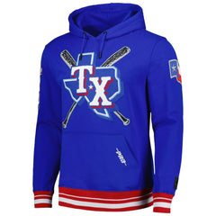 Texas Rangers Pro Standard Mash Up Logo Pullover Hoodie - MLB