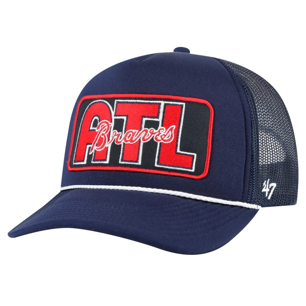Atlanta Braves '47 Local Patch Foam Front Trucker Adjustable Hat - MLB