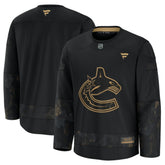 Vancouver Canucks Fanatics 2024 Military Appreciation Practice Jersey - Black - NHL
