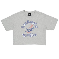 New Era Women's Bella Dona x Los Angeles Dodgers Boxy Crop T-Shirt - MLB