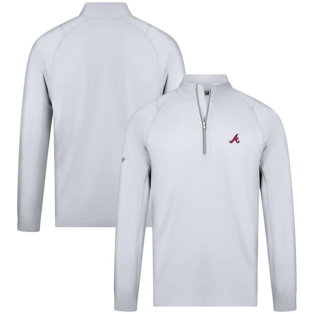 Atlanta Braves Levelwear Theory Insignia Quarter-Zip Pullover - MLB