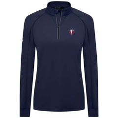 Minnesota Twins Levelwear Women's Kinetic Insignia Quarter-Zip Pullover - MLB