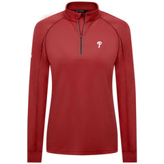 Philadelphia Phillies Levelwear Women's Kinetic Insignia Quarter-Zip Pullover - MLB