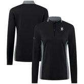 Detroit Tigers Levelwear Women's Moxie Insignia Quarter-Zip Pullover - MLB