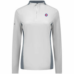 Chicago Cubs Levelwear Women's Moxie Insignia Quarter-Zip Pullover - MLB