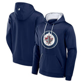 Winnipeg Jets Fanatics Defender Pullover Hoodie - Navy - NHL