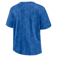 New York Rangers Fanatics Women's Faded Wash T-Shirt - Blue - NHL