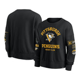 Pittsburgh Penguins Fanatics Women's Go Team Pullover Sweatshirt - Black - NHL