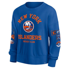 New York Islanders Fanatics Women's Go Team Pullover Sweatshirt - Royal - NHL