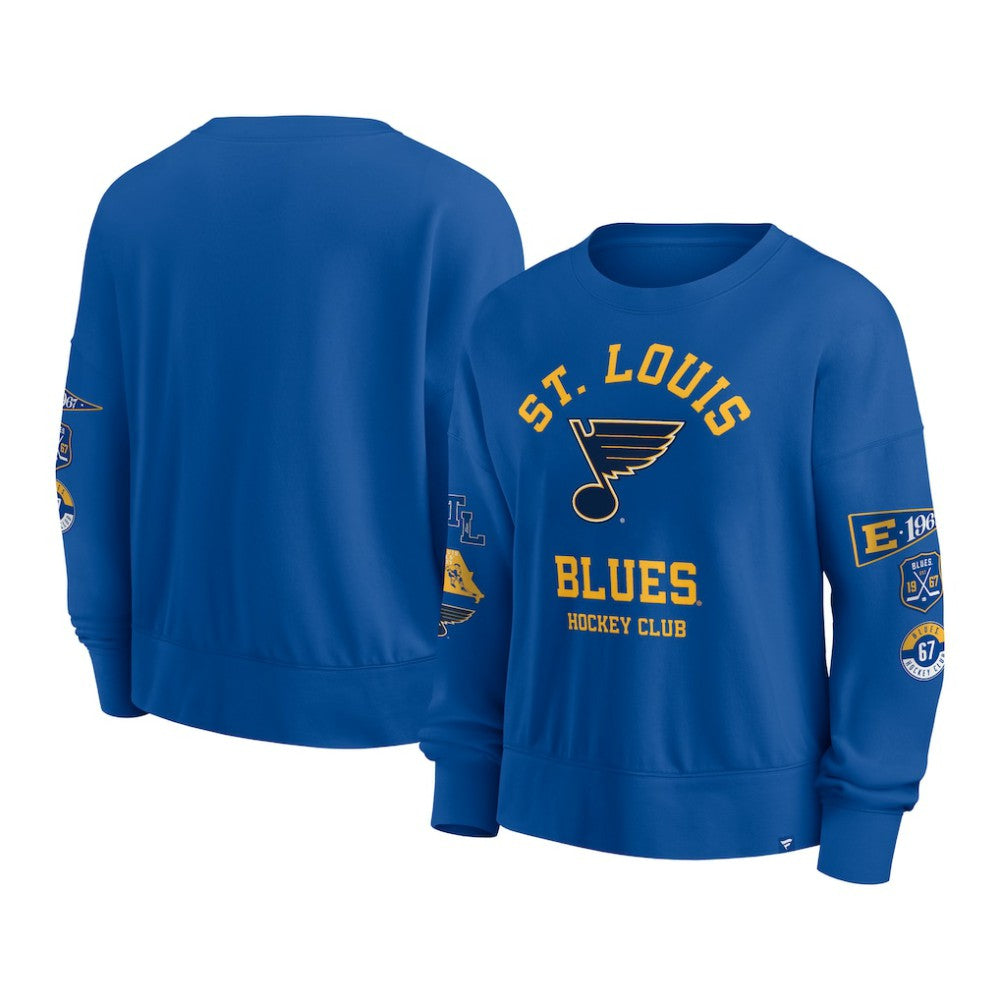 St. Louis Blues Fanatics Women's Go Team Pullover Sweatshirt - Blue - NHL