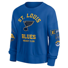 St. Louis Blues Fanatics Women's Go Team Pullover Sweatshirt - Blue - NHL