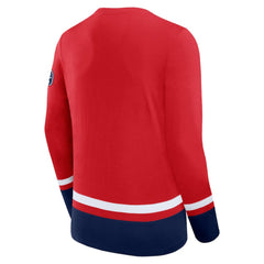 Washington Capitals Fanatics High Point Long Sleeve T-Shirt - Red - NHL