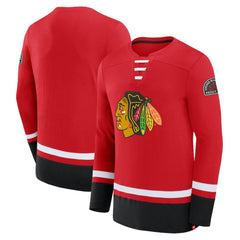 Chicago Blackhawks Fanatics High Point Long Sleeve T-Shirt - Red - NHL