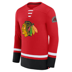Chicago Blackhawks Fanatics High Point Long Sleeve T-Shirt - Red - NHL