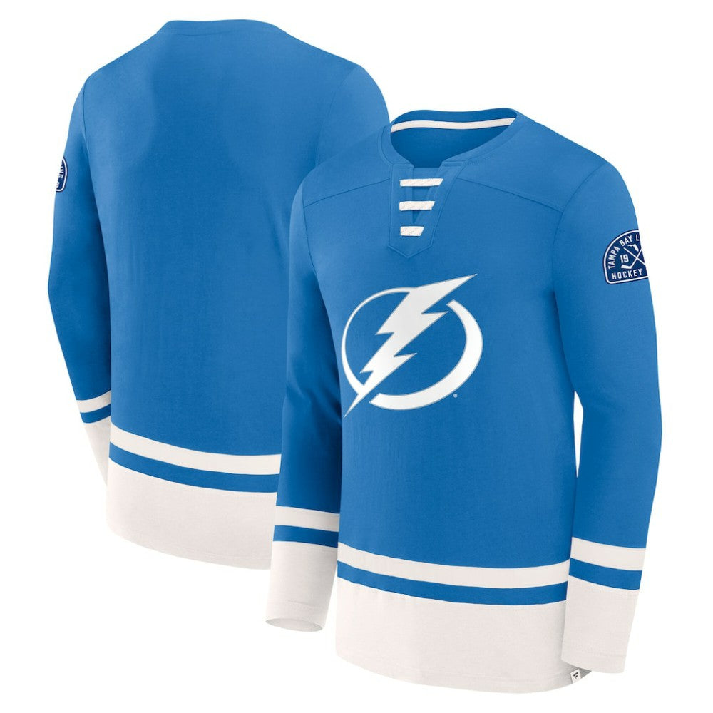 Tampa Bay Lightning Fanatics High Point Long Sleeve T-Shirt - Blue - NHL