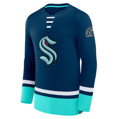 Seattle Kraken Fanatics High Point Long Sleeve T-Shirt - Deep Sea Blue - NHL