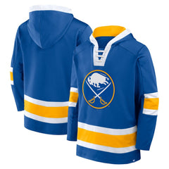 Buffalo Sabres Fanatics Inside Line Fleece Pullover Hoodie- Royal - NHL