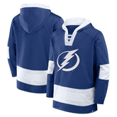 Tampa Bay Lightning Fanatics Inside Line Fleece Pullover Hoodie- Blue - NHL