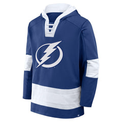 Tampa Bay Lightning Fanatics Inside Line Fleece Pullover Hoodie- Blue - NHL