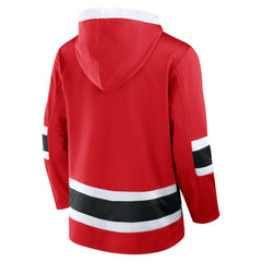 New Jersey Devils Fanatics Inside Line Fleece Pullover Hoodie- Red - NHL
