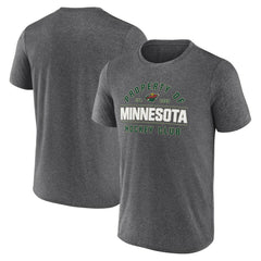 Minnesota Wild Fanatics Property Of T-Shirt - Heather Charcoal - NHL