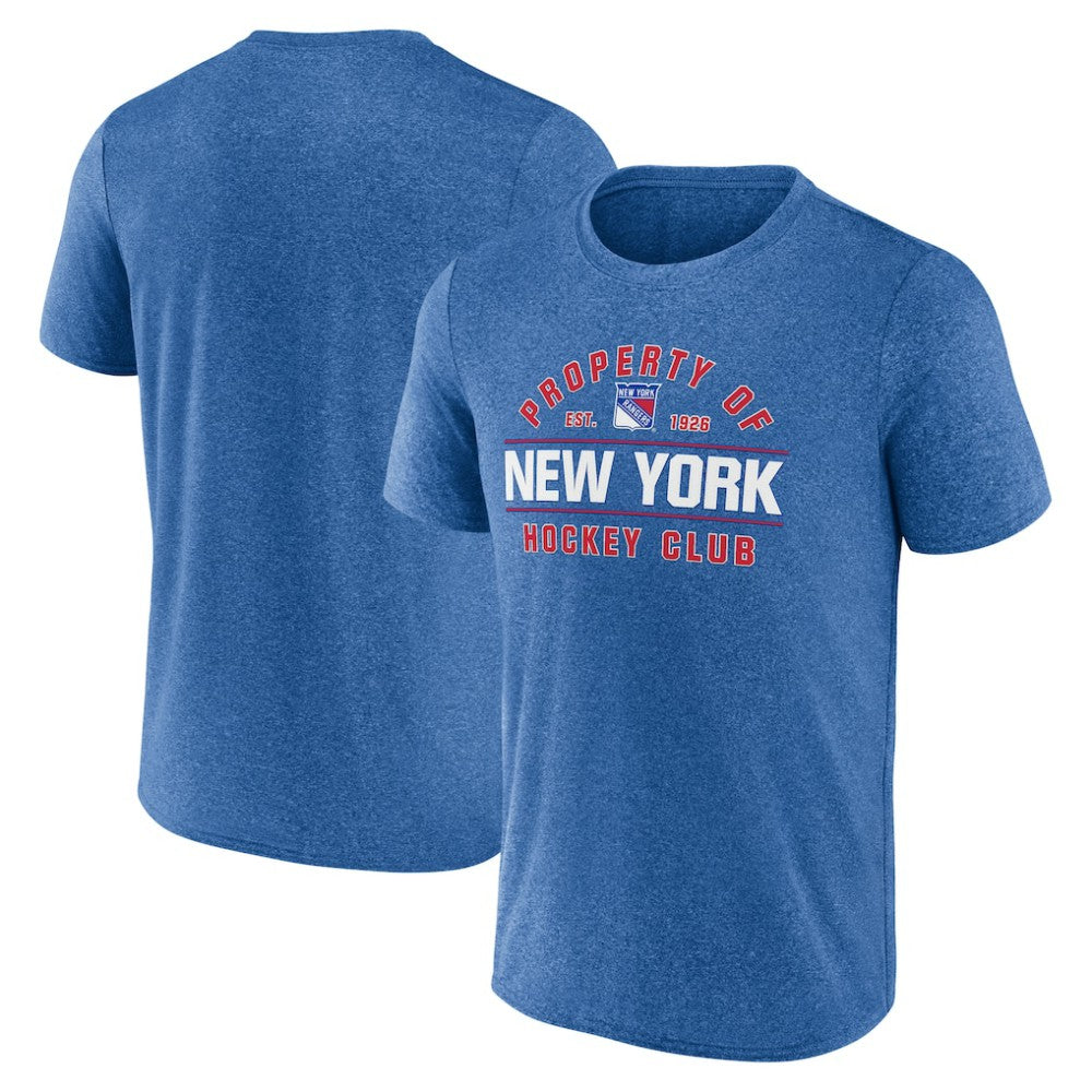 New York Rangers Fanatics Property Of T-Shirt - Heather Blue - NHL
