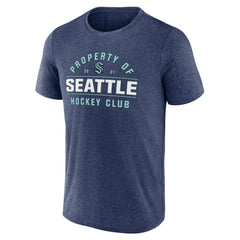 Seattle Kraken Fanatics Property Of T-Shirt - Heather Deep Sea Blue - NHL