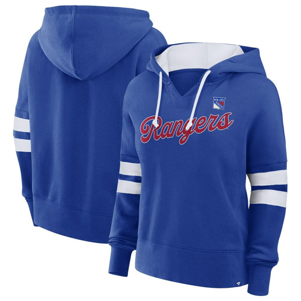 New York Rangers Fanatics Women's Oversized Seize Pullover Hoodie - Blue - NHL