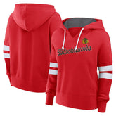 Chicago Blackhawks Fanatics Women's Oversized Seize Pullover Hoodie - Red - NHL