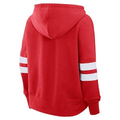 Chicago Blackhawks Fanatics Women's Oversized Seize Pullover Hoodie - Red - NHL