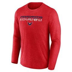 Washington Capitals Fanatics Transition Long Sleeve T-Shirt - Heather Red - NHL