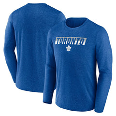 Toronto Maple Leafs Fanatics Transition Long Sleeve T-Shirt - Heather Blue - NHL