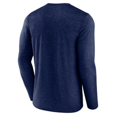Seattle Kraken Fanatics Transition Long Sleeve T-Shirt - Heather Navy - NHL